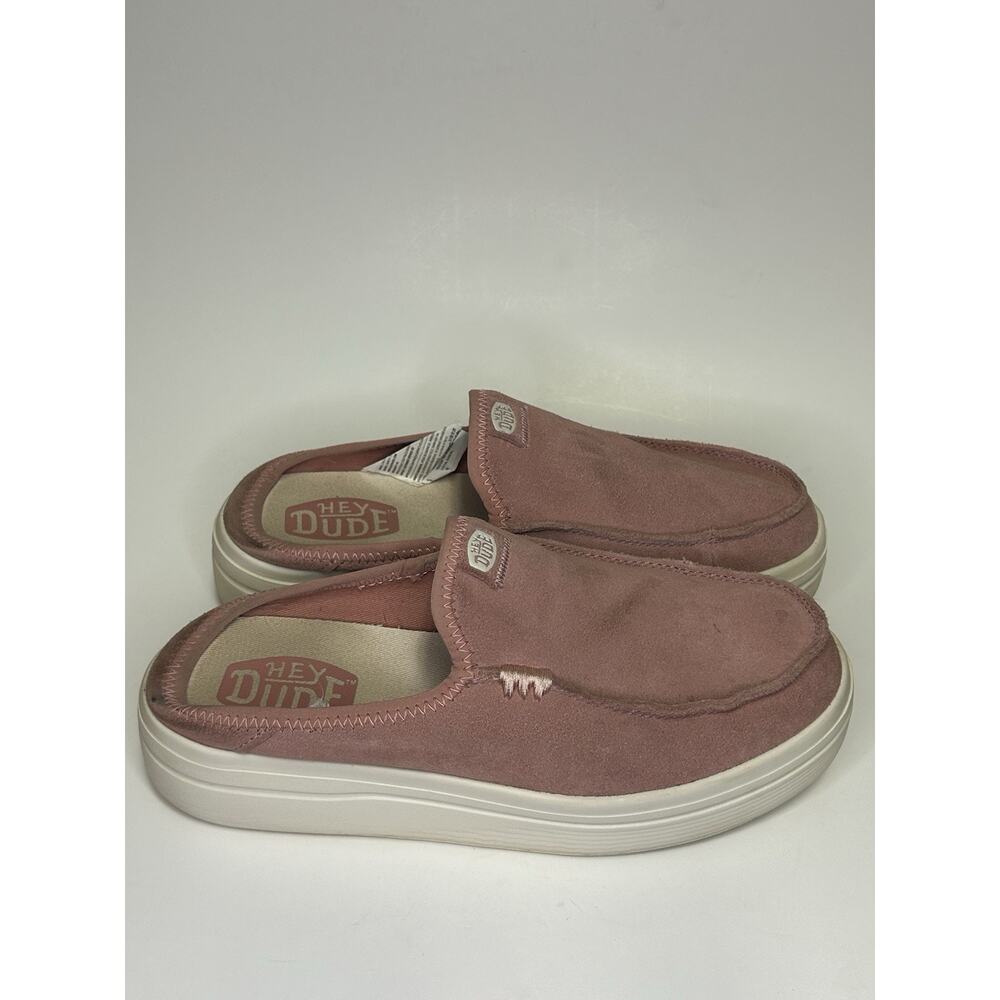 Hey Dude Austin Lift Classic Rosette Platform Mules Womens Size 8 41272